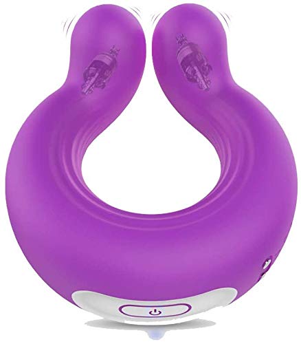 Anillo Masajeador con 9 Modos de Vibración, Impermeable, Masajeador de Pezones, Estimulación del Péné y el Clītórīș,USB Recargable Anillo Masajeador con 9 Modos de Vibración, Impermeable, Masajeador de Pezones, Estimulación del Péné y el Clītórīș,USB Recargable