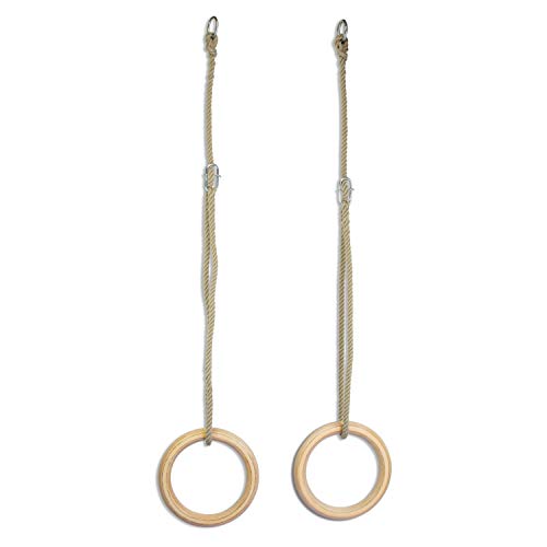 Anillos de gimnasia/cross fit/ fitness de madera multilaminada/terciada (170 mm) Anillos de gimnasia/cross fit/ fitness de madera multilaminada/terciada (170 mm)