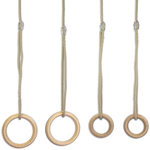 Anillos de gimnasia/cross fit/ fitness de madera multilaminada/terciada (170 mm) Anillos de gimnasia/cross fit/ fitness de madera multilaminada/terciada (170 mm)