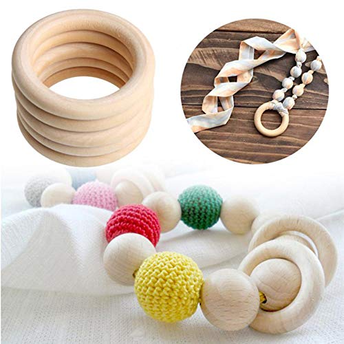 Anillos de madera, 50 unidades de anillos de madera natural para manualidades, 5 tamaƱos, anillos redondos para manualidades, joyas, hallazgos de macramƩ (35 mm, 40 mm, 45 mm, 50 mm, 55 mm) Anillos de madera, 50 unidades de anillos de madera natural para manualidades, 5 tamaƱos, anillos redondos para manualidades, joyas, hallazgos de macramƩ (35 mm, 40 mm, 45 mm, 50 mm, 55 mm)
