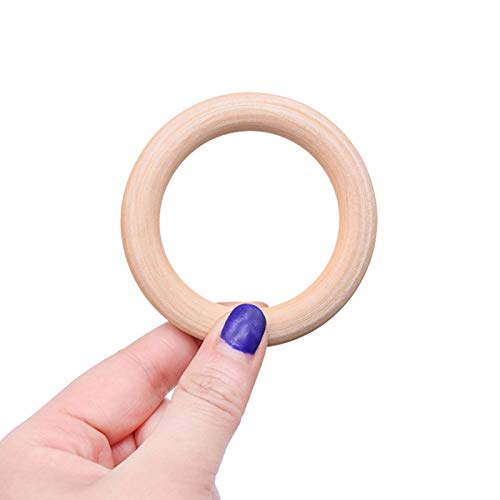 Anillos de madera, 50 unidades de anillos de madera natural para manualidades, 5 tamaƱos, anillos redondos para manualidades, joyas, hallazgos de macramƩ (35 mm, 40 mm, 45 mm, 50 mm, 55 mm) Anillos de madera, 50 unidades de anillos de madera natural para manualidades, 5 tamaƱos, anillos redondos para manualidades, joyas, hallazgos de macramƩ (35 mm, 40 mm, 45 mm, 50 mm, 55 mm)