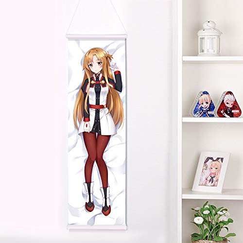 Anime cuadros que cuelgan isométricos, Espada Arte Online: Yuuki Asuna, desplazamiento de pintura, 2D juego de caracteres colgar cuadros, animado de colgar cuadros, regalos de la fan del animado House