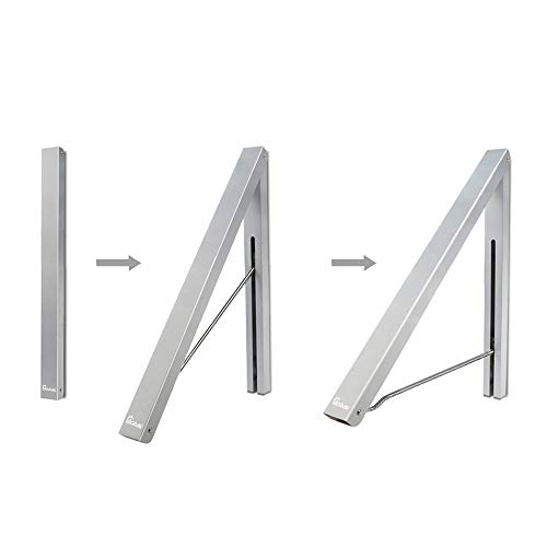 Anjuer Lavandería Estante de secado Colgador de ropa montado en la pared Plegable de aluminio Organizador de almacenamiento en el hogar Ahorradores de espacio Plata 2 Rakcs con varilla Anjuer Lavandería Estante de secado Colgador de ropa montado en la pared Plegable de aluminio Organizador de almacenamiento en el hogar Ahorradores de espacio Plata 2 Rakcs con varilla