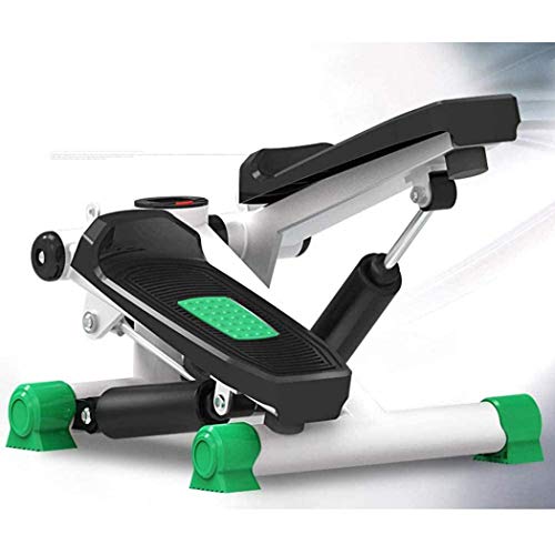 anking Máquina de Step Swing Stepper con Cintas de Entrenamiento para Profundidad Musculatura, Máquina de Pasos hidráulica, Equipo de Gimnasia doméstico sin instalación silenciosa,Verde