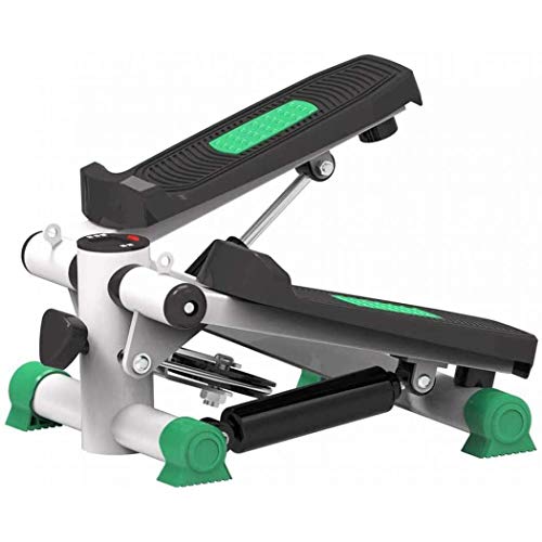 anking Máquina de Step Swing Stepper con Cintas de Entrenamiento para Profundidad Musculatura, Máquina de Pasos hidráulica, Equipo de Gimnasia doméstico sin instalación silenciosa,Verde