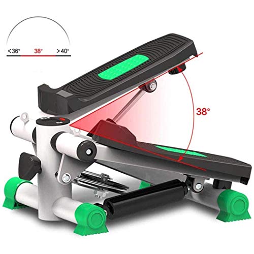 anking Máquina de Step Swing Stepper con Cintas de Entrenamiento para Profundidad Musculatura, Máquina de Pasos hidráulica, Equipo de Gimnasia doméstico sin instalación silenciosa,Verde