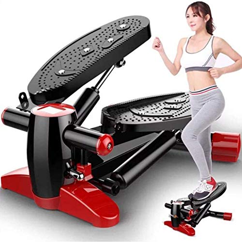 anking Mini Fitness Hidráulico Paso A Paso, Stepper 2 En 1 Cuerdas De Resistencia, Máquina De Pedal Hidráulico Multifuncional Silencioso, Equipo De Gimnasia Deportiva para El Hogar