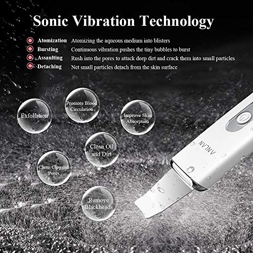 ANLAN Peeling Ultrasónico Facial Skin Scrubber con USB Recargable para Limpieza Facial, Cuidado Facial y Exfoliación Facial ANLAN Peeling Ultrasónico Facial Skin Scrubber con USB Recargable para Limpieza Facial, Cuidado Facial y Exfoliación Facial