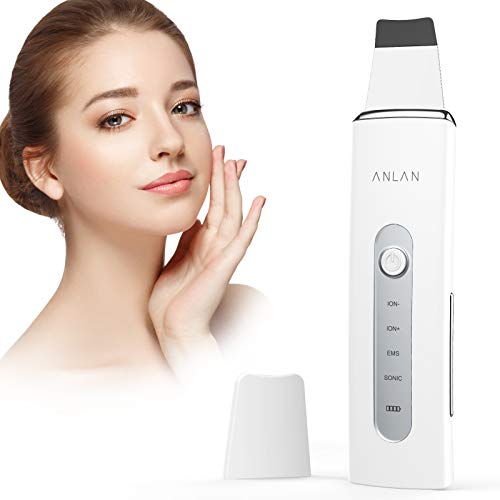 ANLAN Peeling Ultrasónico Facial Skin Scrubber con USB Recargable para Limpieza Facial, Cuidado Facial y Exfoliación Facial