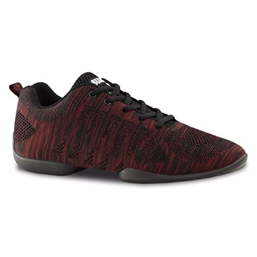 Anna Kern Hombres Zapatos de Baile/Dance Sneakers 4035 Bold - Rojo/Negro - Suela de Sneaker [UK 8]