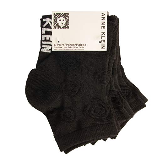 Anne Klein (6 Pairs) Womens Socks Lightweight Ankle Socks For Women Stitched Design Cute Ankle Socks Women Pattern Anne Klein (6 Pairs) Womens Socks Lightweight Ankle Socks For Women Stitched Design Cute Ankle Socks Women Pattern