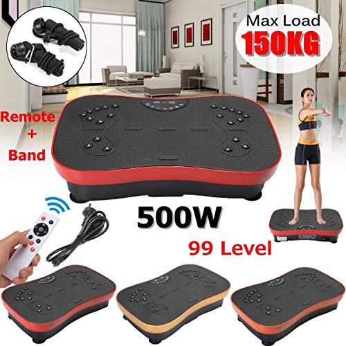 ANNING Máquina De Vibración Slim Fitness Fitness 150KG / 330lb Formador De Placa De Plataforma con Bandas De Resistencia (Color: Naranja) ANNING Máquina De Vibración Slim Fitness Fitness 150KG / 330lb Formador De Placa De Plataforma con Bandas De Resistencia (Color: Naranja)