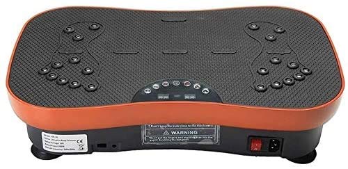 ANNING Máquina De Vibración Slim Fitness Fitness 150KG / 330lb Formador De Placa De Plataforma con Bandas De Resistencia (Color: Naranja)