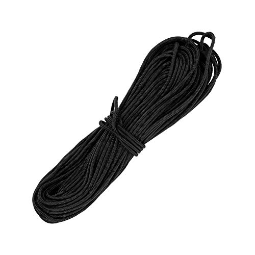 Annjom Cuerda de Nylon Negra de 5 Colores, Cuerda de Nylon Doble Duradera Resistente de Saf, para Escalada casera del Tiro con Arco(Black) Annjom Cuerda de Nylon Negra de 5 Colores, Cuerda de Nylon Doble Duradera Resistente de Saf, para Escalada casera del Tiro con Arco(Black)