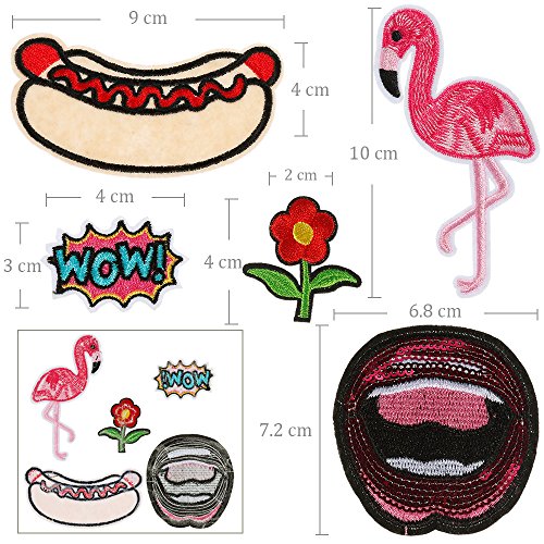 Anpro 40 piezas Parches ropa Termoadhesivos,Parches Lentejuelas,Parches ropa, Parches bordados cosidos, insignia de parche bordado,decoración DIY para ropa,bolso Anpro 40 piezas Parches ropa Termoadhesivos,Parches Lentejuelas,Parches ropa, Parches bordados cosidos, insignia de parche bordado,decoración DIY para ropa,bolso