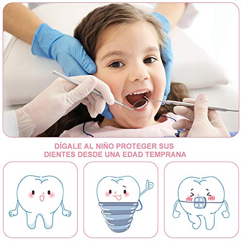 Anpro 46pcs Kit Maletin de Doctor y Enfermera,Juegos de Niños,Kit de Dentista con Estetoscopio y Abrigo,Regalo para Niños en Fiestas,Cumpleaños,Navidad, Juego de Roles del Doctor