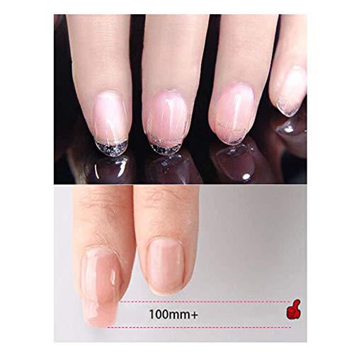 Anself 10Pcs Nail Extension Consejos de Fibra de Vidrio +Gel de Construcción de Fibra