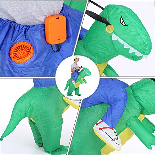 Anself - Disfraz Inflable de Dinosaurio para Fiesta/Halloween/Cospaly/Carnaval