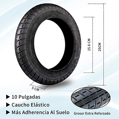 ANSENI Pack Cámara de Aire 10" y Ruedas de 10 Pulgadas de Reemplazo para Patinete Electrico de 10 Pulgadas,Neumáticos de Repuestos, Actualización de la Rueda Xiaomi M365 8,5" a 10" ANSENI Pack Cámara de Aire 10" y Ruedas de 10 Pulgadas de Reemplazo para Patinete Electrico de 10 Pulgadas,Neumáticos de Repuestos, Actualización de la Rueda Xiaomi M365 8,5" a 10"
