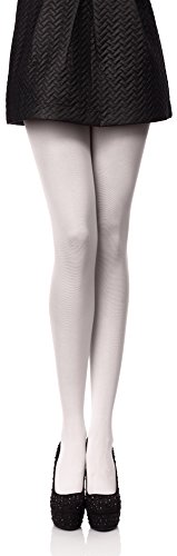 Antie Medias Panty en Microfibra Lencería Sexy Mujer 100 DEN(Blanco, XL (Talla Fabricante: 5)) Antie Medias Panty en Microfibra Lencería Sexy Mujer 100 DEN(Blanco, XL (Talla Fabricante: 5))