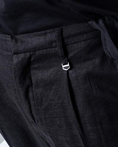 Antony Morato - Pantalones de hombre Carrot con pences mmtr00546-fa800126 Negro XL