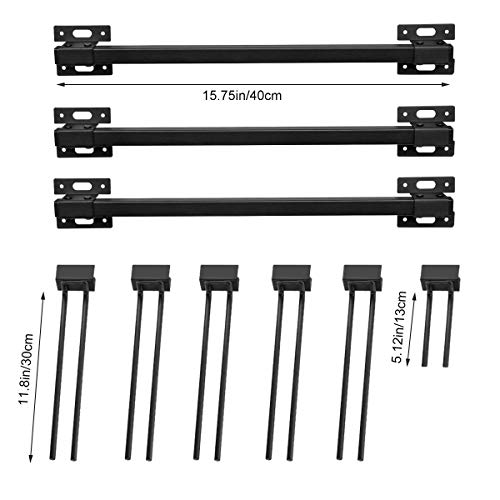 ANTOPY Soporte para Almacenamiento de esquí, Soporte de Pared para Snowboard para el hogar y el Garaje, Soporte para organización, 10 Pares