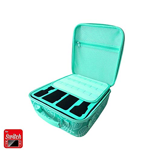 Anwow Estuche rígido para la consola Nintendo Switch y accesorios, bolsa de almacenamiento de viaje de lujo compatible con el controlador Pro Anwow Estuche rígido para la consola Nintendo Switch y accesorios, bolsa de almacenamiento de viaje de lujo compatible con el controlador Pro