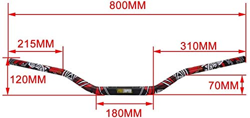 AnXin - Manillar de 28 mm + abrazadera elevadora + almohadilla + empuñaduras para motocicleta enduro (Dirt Bike Off), carretera, motocross (Pit Bike), Honda, KTM, Yamaha, Kawasaki, Suzuki AnXin - Manillar de 28 mm + abrazadera elevadora + almohadilla + empuñaduras para motocicleta enduro (Dirt Bike Off), carretera, motocross (Pit Bike), Honda, KTM, Yamaha, Kawasaki, Suzuki