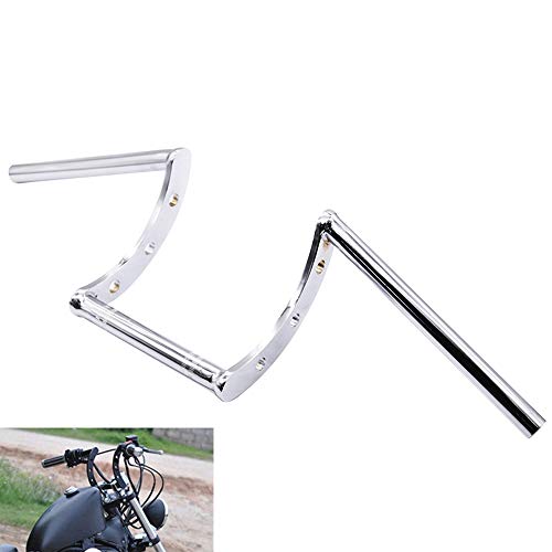 AnXin - Manillar Z Bar 22 mm 7/8" para moto Harley, Triumph, Drag, Custom, Bobber, Chopper, Cruisers, Softail, Dyna y Sportster AnXin - Manillar Z Bar 22 mm 7/8" para moto Harley, Triumph, Drag, Custom, Bobber, Chopper, Cruisers, Softail, Dyna y Sportster