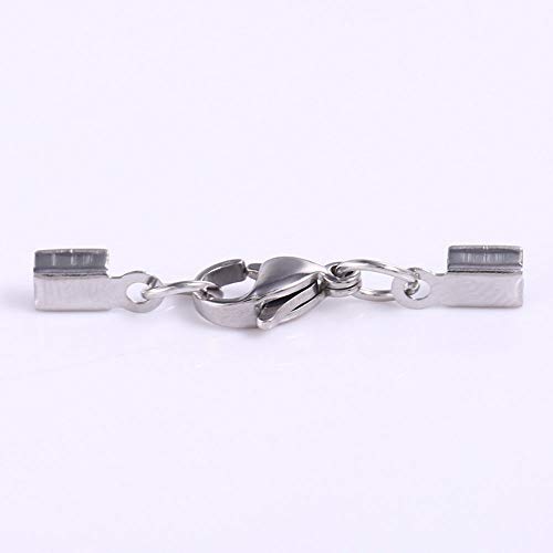 Anyasen Mosquetones para bisutería cierres para pulseras colgante Plata Cierre Hebilla Magnetico Oro 3mm para Cordón de Cuero Pulsera Brazalete DIY 20 piezas Anyasen Mosquetones para bisutería cierres para pulseras colgante Plata Cierre Hebilla Magnetico Oro 3mm para Cordón de Cuero Pulsera Brazalete DIY 20 piezas