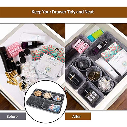 Anyingkai 8 Pcs Organizador de Cajones de Fieltro,Organizador Cajones Escritorio,Almacenaje en Cajones,Almacenamiento Desmontable Caja,Almacenaje Gris (Gris Oscuro) Anyingkai 8 Pcs Organizador de Cajones de Fieltro,Organizador Cajones Escritorio,Almacenaje en Cajones,Almacenamiento Desmontable Caja,Almacenaje Gris (Gris Oscuro)