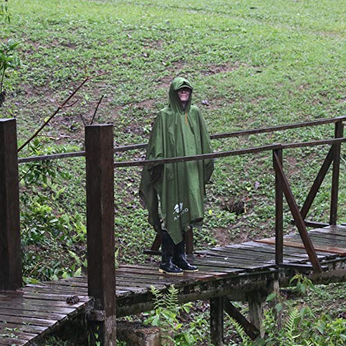 Anyoo Poncho de Lluvia Reusable de Ripstop transpirante Ligero a Prueba de Agua Multiuso Impermeable con Capucha de Lona de Tienda de Campaña Ideal para el Aire Libre Campamento Excursionismo y Pesca Anyoo Poncho de Lluvia Reusable de Ripstop transpirante Ligero a Prueba de Agua Multiuso Impermeable con Capucha de Lona de Tienda de Campaña Ideal para el Aire Libre Campamento Excursionismo y Pesca