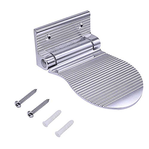 AOBAMA Baño Ducha Reposapiés Afeitado Pierna Step Aid Grip Holder Pedal Step Ventosa Antideslizante Pedal Wash Feet Accesorios-Plata