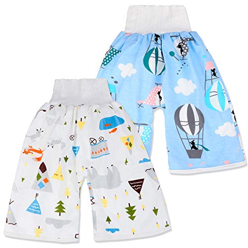 AolsteCell - Pantalón de pañales para bebé, bragas de aprendizaje, lavables, reutilizables azul 4 años AolsteCell - Pantalón de pañales para bebé, bragas de aprendizaje, lavables, reutilizables azul 4 años