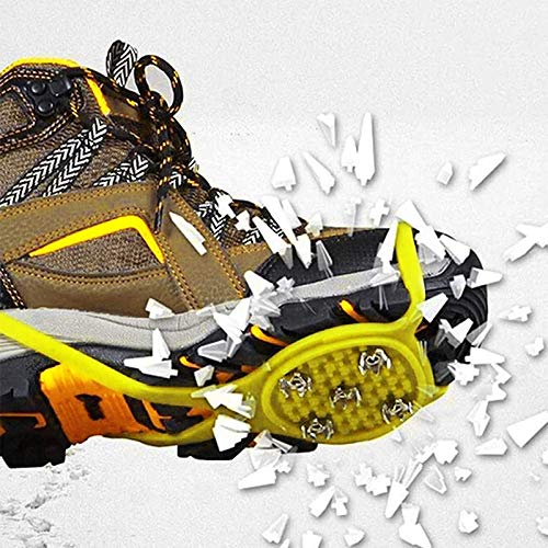 Aomier Snowline Spikes - Pinchos antideslizantes para nieve para botas de montaña, crampones para hombre, mujer y niños