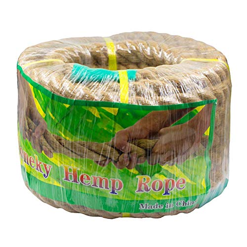 Aoneky Cuerda de Yute Natural - 20/22/25/30/40/50mm, 15/30M, Cuerda Gruesa de Cáñamo Torcida para Bricolaje, Cuerda Decorativa para Hogar Casa Jardín Deportes, Marrón (15M × 30mm) Aoneky Cuerda de Yute Natural - 20/22/25/30/40/50mm, 15/30M, Cuerda Gruesa de Cáñamo Torcida para Bricolaje, Cuerda Decorativa para Hogar Casa Jardín Deportes, Marrón (15M × 30mm)