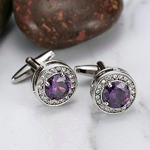 Aooaz Gemelos Caballero Gemelos Acero Cristal Redondo Gemelos Camisa Hombre Boda Gemelos Camisa Novio Gemelos Camisa Hombre Rock Plata Púrpura Aooaz Gemelos Caballero Gemelos Acero Cristal Redondo Gemelos Camisa Hombre Boda Gemelos Camisa Novio Gemelos Camisa Hombre Rock Plata Púrpura