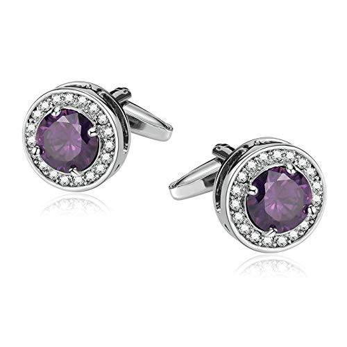 Aooaz Gemelos Caballero Gemelos Acero Cristal Redondo Gemelos Camisa Hombre Boda Gemelos Camisa Novio Gemelos Camisa Hombre Rock Plata Púrpura Aooaz Gemelos Caballero Gemelos Acero Cristal Redondo Gemelos Camisa Hombre Boda Gemelos Camisa Novio Gemelos Camisa Hombre Rock Plata Púrpura