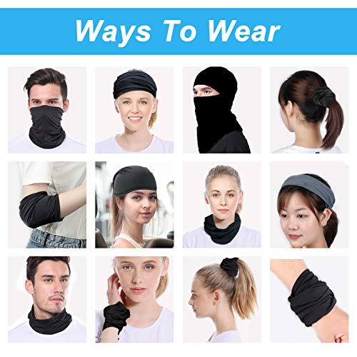 AOTEHU Elastica Pañuelos Cabeza, Multifunción Bufanda Bandana Bragas de Cabeza, Turbante Magico Pasamontañas, Tubo UV Mascarilla para Hombre Mujer-4 AOTEHU Elastica Pañuelos Cabeza, Multifunción Bufanda Bandana Bragas de Cabeza, Turbante Magico Pasamontañas, Tubo UV Mascarilla para Hombre Mujer-4