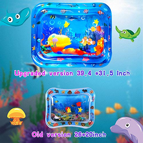 aovowog Cojín de Agua Inflable 100 * 80cm,Alfombra Inflable del Agua para Bebé Inflable Tapete de Bebés Estera de Agua de PVC Entretenimiento de Agua y la Estimulación del Crecimiento de Bebé aovowog Cojín de Agua Inflable 100 * 80cm,Alfombra Inflable del Agua para Bebé Inflable Tapete de Bebés Estera de Agua de PVC Entretenimiento de Agua y la Estimulación del Crecimiento de Bebé