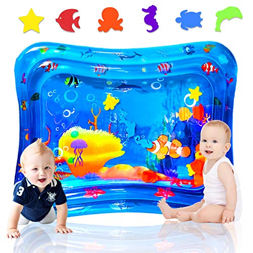 aovowog Cojín de Agua Inflable 100 * 80cm,Alfombra Inflable del Agua para Bebé Inflable Tapete de Bebés Estera de Agua de PVC Entretenimiento de Agua y la Estimulación del Crecimiento de Bebé aovowog Cojín de Agua Inflable 100 * 80cm,Alfombra Inflable del Agua para Bebé Inflable Tapete de Bebés Estera de Agua de PVC Entretenimiento de Agua y la Estimulación del Crecimiento de Bebé