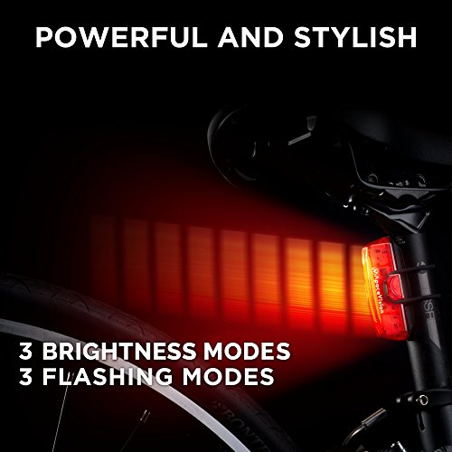 Apace Vision Luz Trasera para Bicicleta Recargable USB - Potente LED Faro Trasero Bici - Muy Luminoso y Fácil de Instalar Luces Rojas Máxima Seguridad Ciclismo