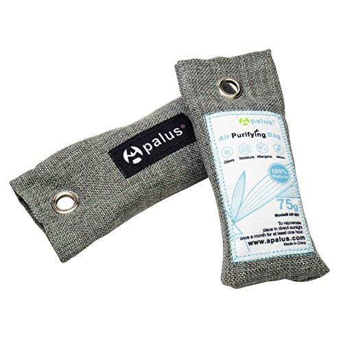 APALUS Bolsa Desodorante para Zapatos, Bolsa De Carbón Activo De Bambú, Elimina los Olores de Zapatos,Deshumidificador Y Purificador De Aire. Bolsas de Gimnasio, Areneros de Gatos, 75GX2 APALUS Bolsa Desodorante para Zapatos, Bolsa De Carbón Activo De Bambú, Elimina los Olores de Zapatos,Deshumidificador Y Purificador De Aire. Bolsas de Gimnasio, Areneros de Gatos, 75GX2
