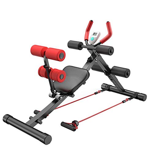 Aparato de Abdominales Entrenadores Abdominales AB AB Máquina de Entrenamiento Inicio Equipo de Gimnasio, Altura Ajustable AB Trainer, Pierna Plegable Fitness Might Shaper LCD Contador LCD