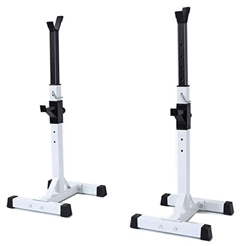 Aparato para Sentadillas Press de banca Estante para Barra de Fitness para Hombre Estante Multifuncional Soporte Ajustable Gimnasio casero en casa Solo Vende estanterías