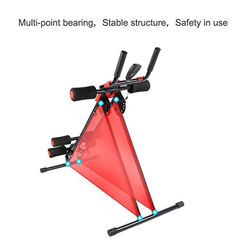 APcjerp Planeador AB Trainer, Tambor de borda Cruncher Abdominal con Pantalla, Gimnasio en casa del ABS, la Aptitud de Bicicletas, AB Trainer, Ideal Aerobic Trainer