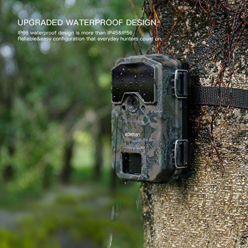 APEMAN Cámara de Caza 20MP 1080P Cámara de vigilància de la Vida Silvestre,Cámara de Juego de detección Nocturna sin LED de Brillo de 940nm IR,Lapso de Tiempo,Temporizador,Diseño Impermeable IP66 APEMAN Cámara de Caza 20MP 1080P Cámara de vigilància de la Vida Silvestre,Cámara de Juego de detección Nocturna sin LED de Brillo de 940nm IR,Lapso de Tiempo,Temporizador,Diseño Impermeable IP66