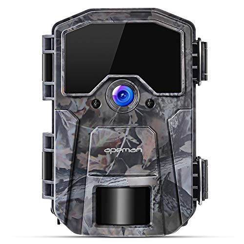 APEMAN Cámara de Caza 20MP 1080P Cámara de vigilància de la Vida Silvestre,Cámara de Juego de detección Nocturna sin LED de Brillo de 940nm IR,Lapso de Tiempo,Temporizador,Diseño Impermeable IP66