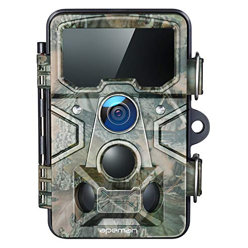 APEMAN Cámara de Caza 20MP 1080P con Tarjeta TF 16GB, Rango de detección 120 °, Lente Gran Angular de 116 °, Distancia de Disparo de 20M para Seguridad doméstica y monitoreo de Vida Silvestre APEMAN Cámara de Caza 20MP 1080P con Tarjeta TF 16GB, Rango de detección 120 °, Lente Gran Angular de 116 °, Distancia de Disparo de 20M para Seguridad doméstica y monitoreo de Vida Silvestre
