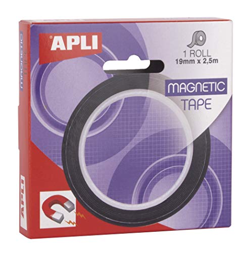 APLI 17724 - Cinta adhesiva magnética 19 mm x 2,5 m APLI 17724 - Cinta adhesiva magnética 19 mm x 2,5 m